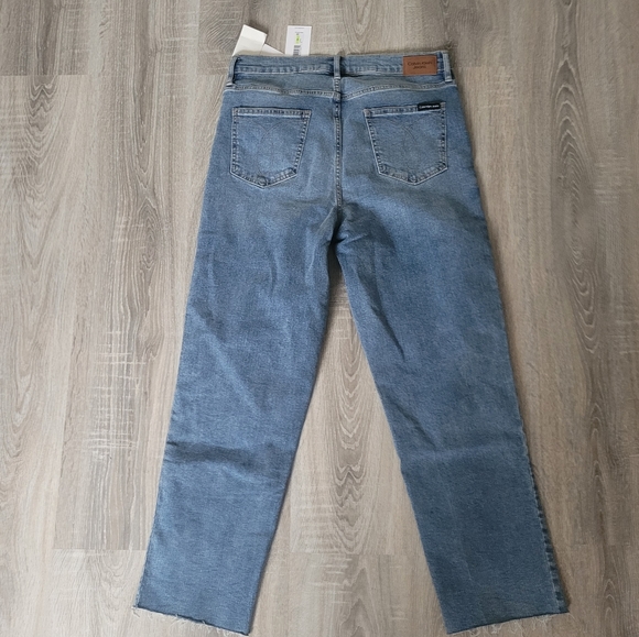 Calvin Klein High Rise Straight Jeans - Picture 5 of 5